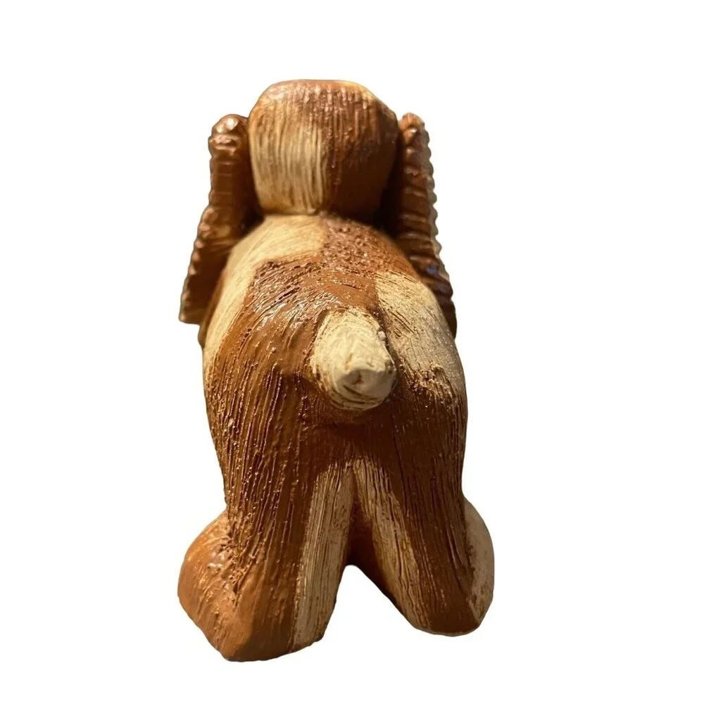 Artesania Rinconada Hound Dog Figurine Handmade Uruguay‎ Ceramic Retired VTG